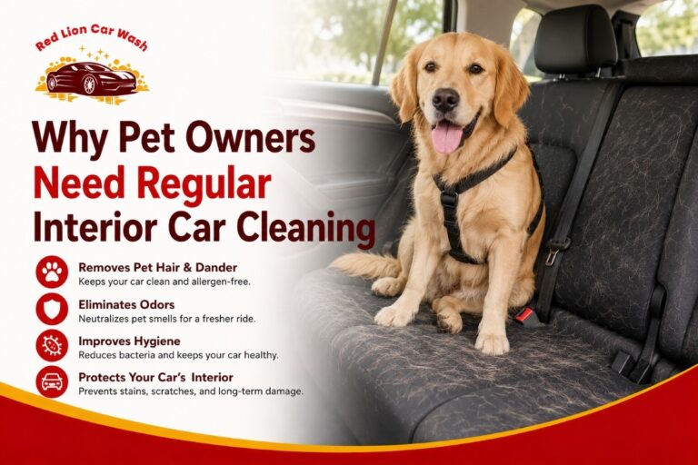 Why Pet Owners Need Regular Interior Car Cleaning